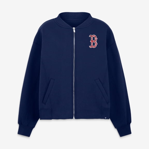 Women's Fanatics Navy Boston Red Sox Oversized Rage Against Full-Zip Jacket