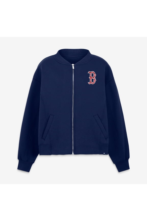 Women's Fanatics Navy Boston Red Sox Oversized Rage Against Full-Zip Jacket
