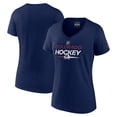 thumbnail image 1 of Women's Fanatics  Navy Colorado Avalanche Authentic Pro V-Neck T-Shirt, 1 of 3