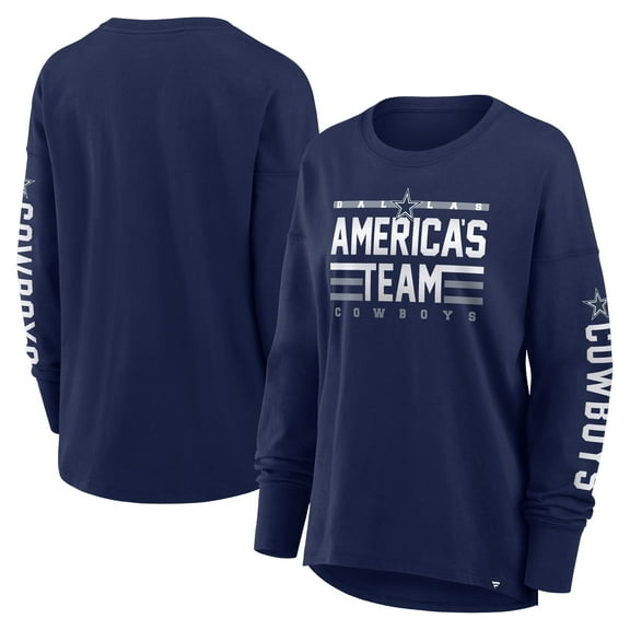 Women's Fanatics Navy Dallas Cowboys Hometown Legacy Long Sleeve T-Shirt