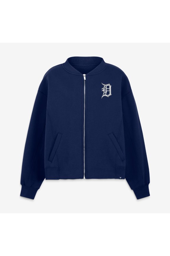 Women's Fanatics Navy Detroit Tigers Oversized Rage Against Full-Zip Jacket