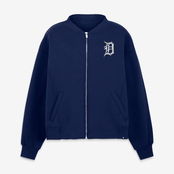 Women's Fanatics Navy Detroit Tigers Oversized Rage Against Full-Zip Jacket