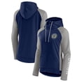 thumbnail image 1 of Women's Fanatics Navy/Gray Philadelphia Union Iconic Raglan Full-Zip Hoodie, 1 of 3