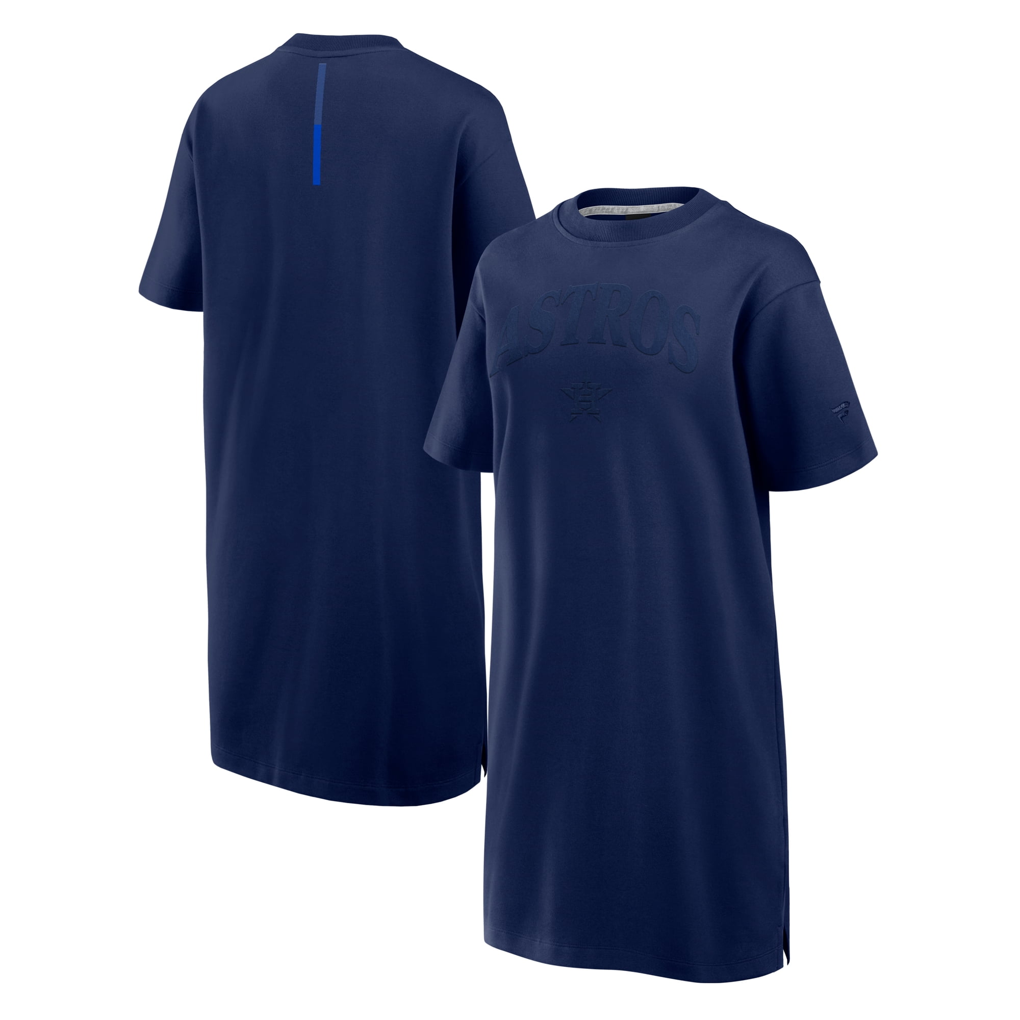 astros t shirt dress Girls Youth Outerstuff Navy Houston Astros Big League Cheer V-Neck T-Shirt Dress Size: Extra Large