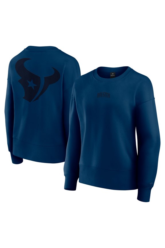 Women's Fanatics Navy Houston Texans Elements Pullover Sweatshirt