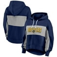 thumbnail image 1 of Women's Fanatics Navy Milwaukee Brewers Filled Stat Sheet Pullover Hoodie, 1 of 7