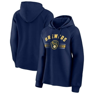 売れ筋商品|||ファナティクス パーカー・スウェットシャツ アウター レディース Plus Size Navy Milwaukee Brewers Official Logo Crossover V-Neck Pullover Hoodie Navy Women's Milwaukee Brewers Fanatics Navy Official Logo