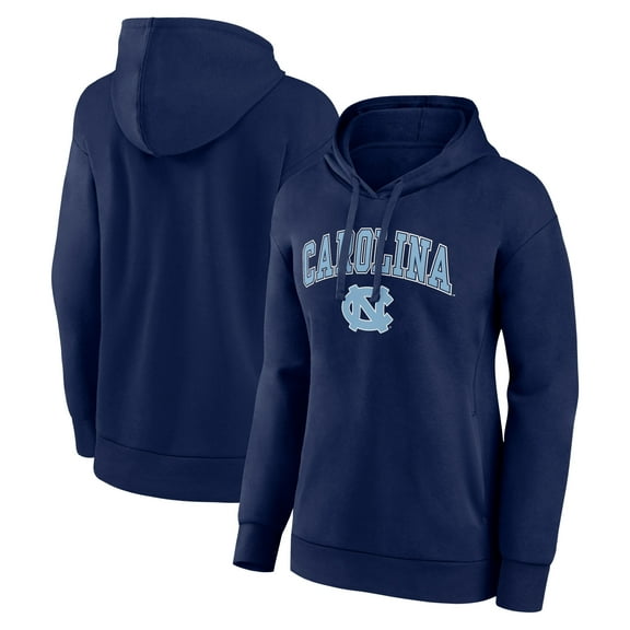 Women's Fanatics Navy North Carolina Tar Heels Campus Pullover Hoodie