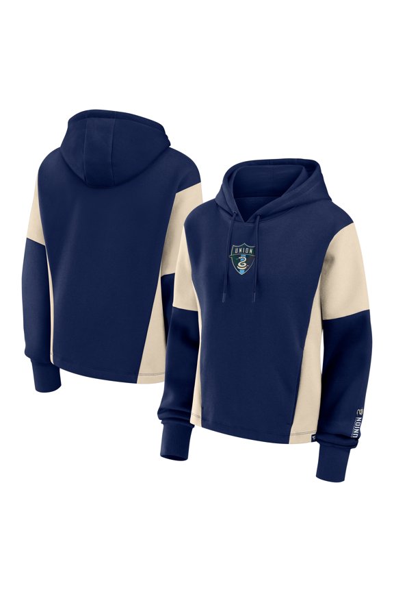 Women's Fanatics Navy Philadelphia Union Oversized Legacy Goalkeeper Pullover Hoodie