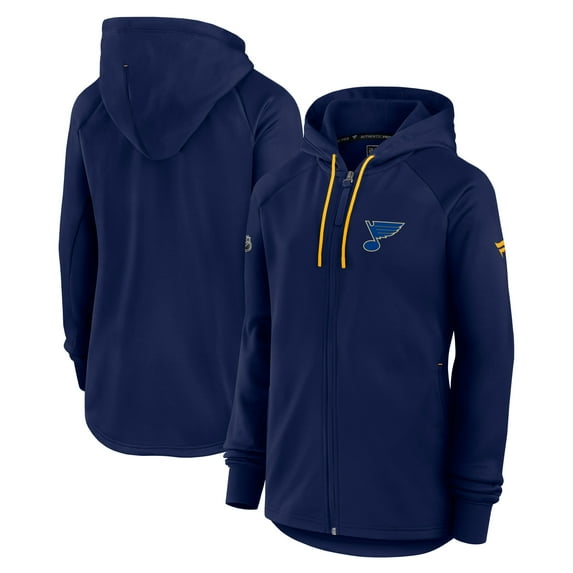Women's Fanatics Navy St. Louis Blues Authentic Pro Rink Fleece Full-Zip Jacket
