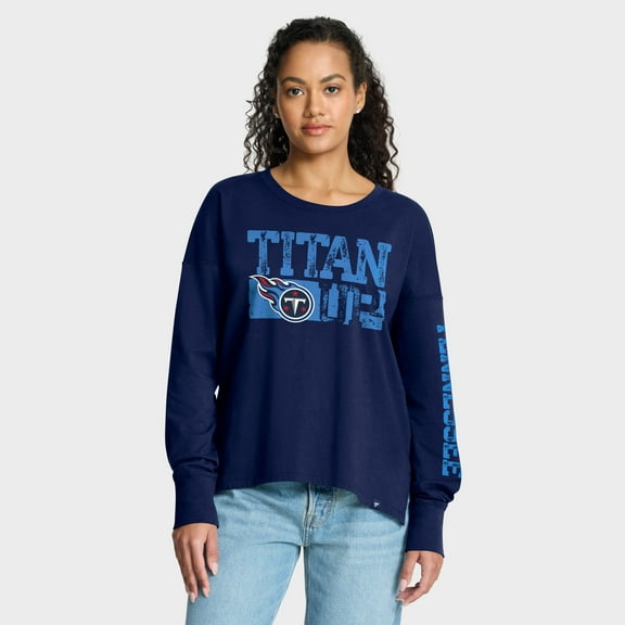 Women's Fanatics Navy Tennessee Titans Hometown Legacy Long Sleeve T-Shirt
