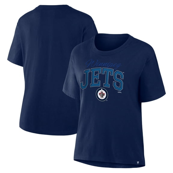 Women's Fanatics Navy Winnipeg Jets Line Change Legacy T-Shirt