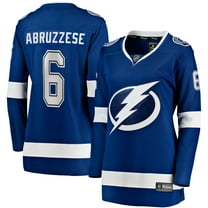 Women's Fanatics Nick Abruzzese Blue Tampa Bay Lightning Home Breakaway Jersey