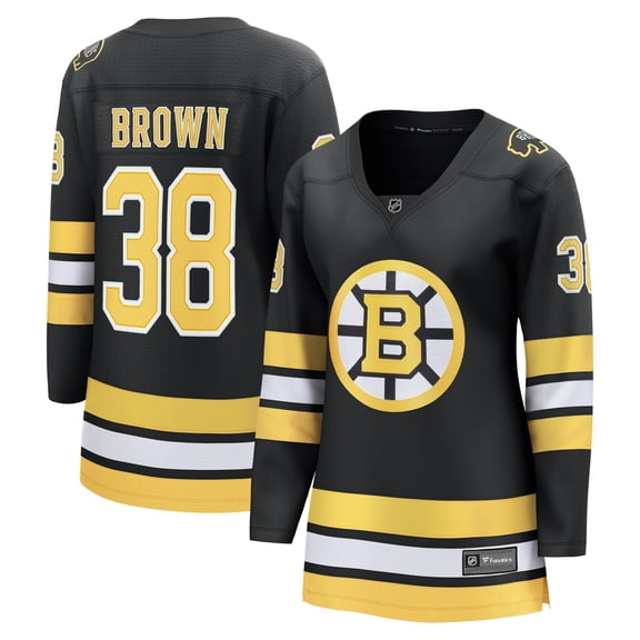 Women's Fanatics Patrick Brown Black Boston Bruins Home Breakaway Player Jersey