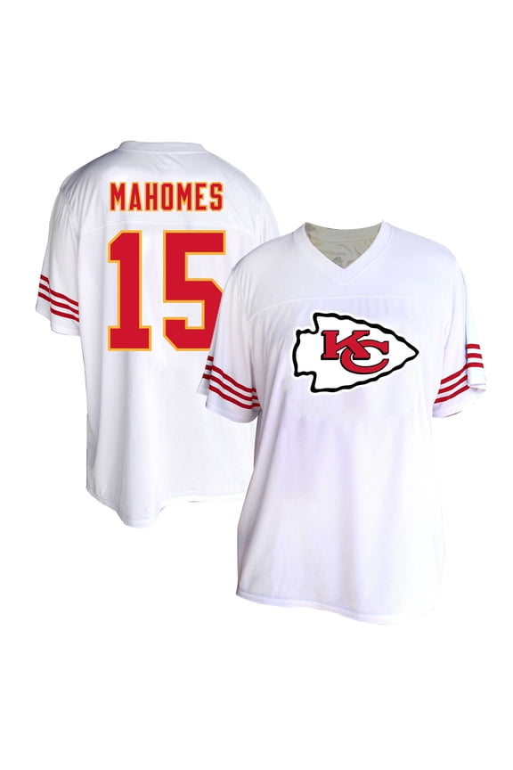 Women's Fanatics Patrick Mahomes White Kansas City Chiefs Plus Size Fashion Jersey