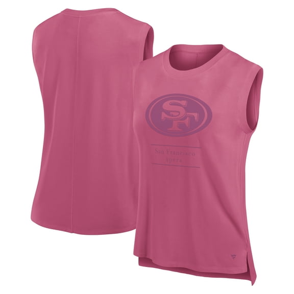 Women's Fanatics Pink San Francisco 49ers Studio Embrace Tank Top
