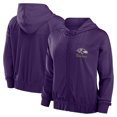thumbnail image 1 of Women's Fanatics Purple Baltimore Ravens Script Lock Full-Zip Hoodie, 1 of 3