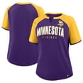 thumbnail image 1 of Women's Fanatics Purple/Gold Minnesota Vikings Height Advantage T-Shirt, 1 of 3