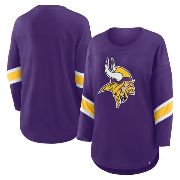 Women's Fanatics Purple Minnesota Vikings Redzone 3/4-Sleeve T-Shirt