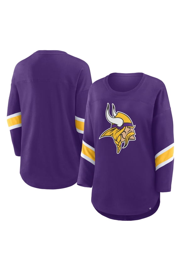 Women's Fanatics Purple Minnesota Vikings Redzone 3/4-Sleeve T-Shirt