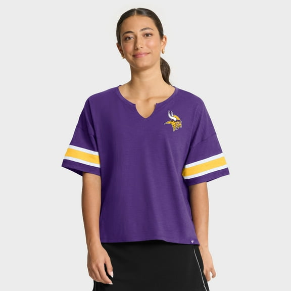 Women's Fanatics Purple Minnesota Vikings Redzone Curl Route T-Shirt