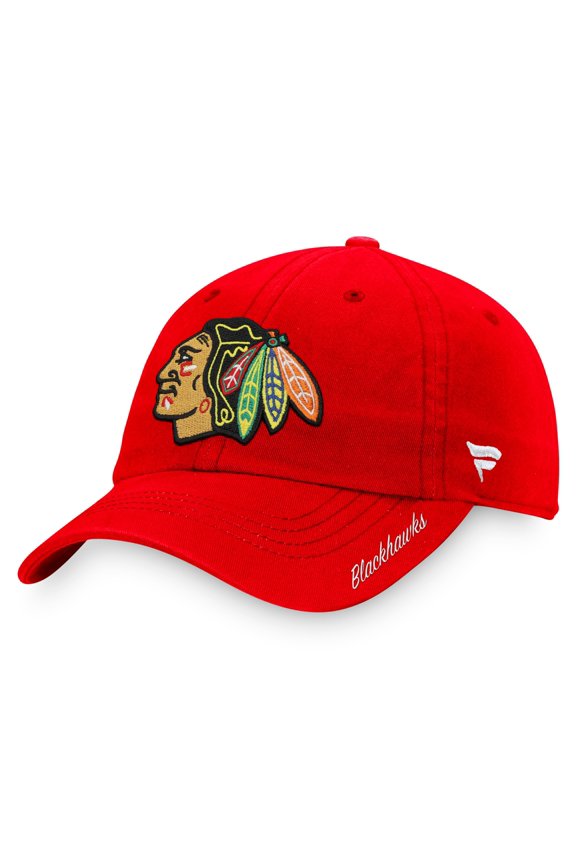 Women's Fanatics Red Chicago Blackhawks Core Primary Logo Adjustable Hat