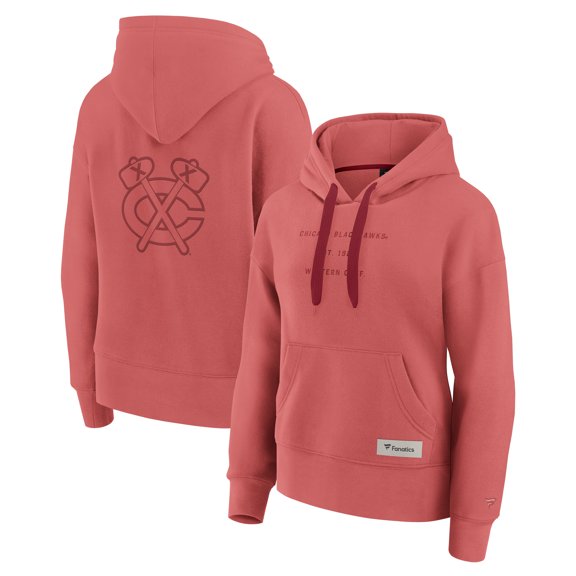 Women's Fanatics Red Chicago Blackhawks Elements Future Ground Subtle Tonal Pullover Hoodie