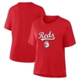 thumbnail image 1 of Women's Fanatics Red Cincinnati Reds Lockup Legacy T-Shirt, 1 of 3