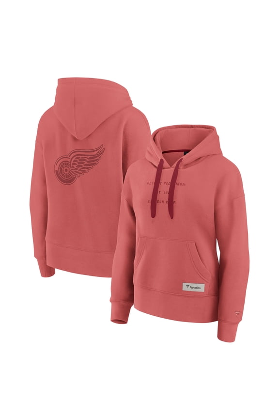 Women's Fanatics Red Detroit Red Wings Elements Future Ground Subtle Tonal Pullover Hoodie