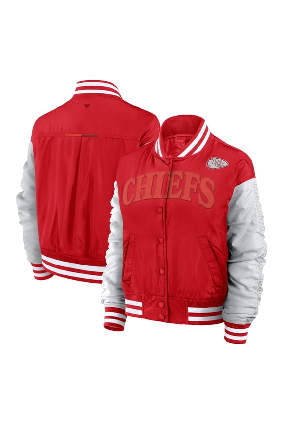 Women's Fanatics Red Kansas City Chiefs Elements Wave Full-Snap Jacket