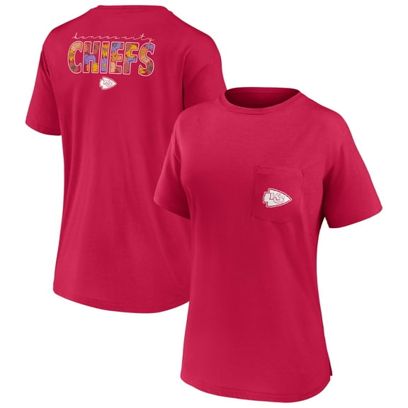Women's-Fanatics  Red Kansas City Chiefs Southern Prep Short Sleeve T-Shirt