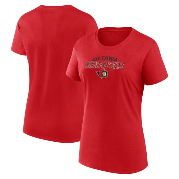 Women's-Fanatics  Red Ottawa Senators Risk T-Shirt