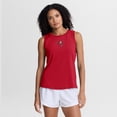 thumbnail image 1 of Women's Fanatics Red Tampa Bay Buccaneers Draped Mesh-Back Performance- Tank Top, 1 of 5