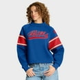 thumbnail image 1 of Women's Fanatics Royal Buffalo Bills Oversized Hometown Toss Sweep Mock Neck Pullover, 1 of 5