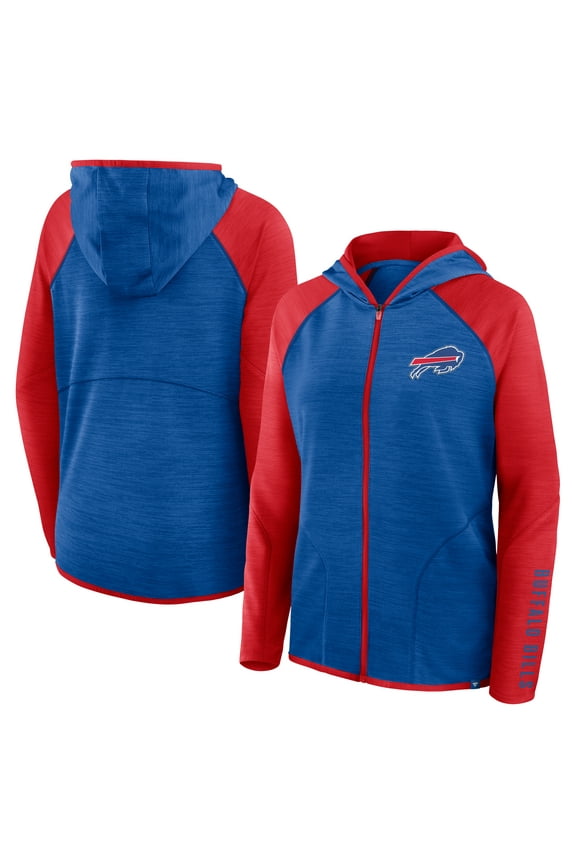 Women's Fanatics Royal Buffalo Bills Plus Size End Around Pass Full-Zip Hoodie