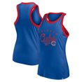 thumbnail image 1 of Women's Fanatics Royal Chicago Cubs Tailsweep Fashion Racerback Rhinestone Tank Top, 1 of 3