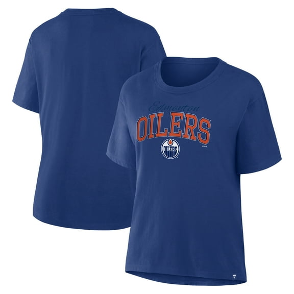 Women's Fanatics Royal Edmonton Oilers Line Change Legacy T-Shirt