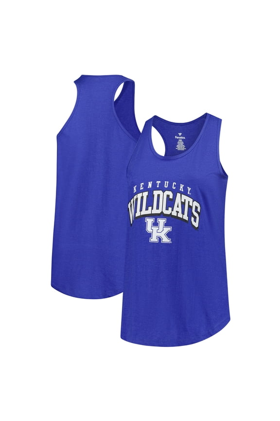 Women's Fanatics Royal Kentucky Wildcats Plus Size Arch Tank Top