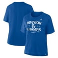 thumbnail image 1 of Women's Fanatics  Royal Los Angeles Dodgers 2025 NL West Division Champions Locker Room T-Shirt, 1 of 3