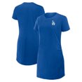 thumbnail image 1 of Women's Fanatics Royal Los Angeles Dodgers Ruched Drape T-Shirt Dress, 1 of 5