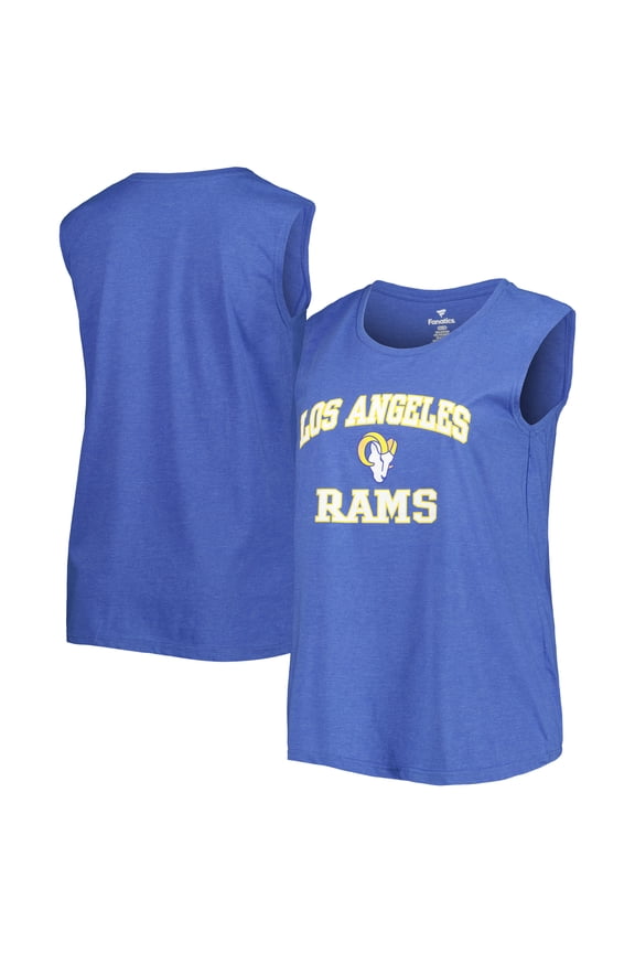 Women's Fanatics Royal Los Angeles Rams Plus Size Tank Top