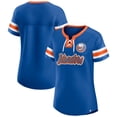 thumbnail image 1 of Women's Fanatics Royal New York Islanders Iconic Athena Lace-Up T-Shirt, 1 of 3