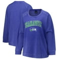 thumbnail image 1 of Women's Profile  Royal Seattle Seahawks Plus Size Acid Wash Raglan Sweatshirt, 1 of 3