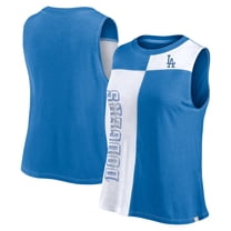Women's Fanatics Navy/White Milwaukee Brewers Color-Block Tank Top ...