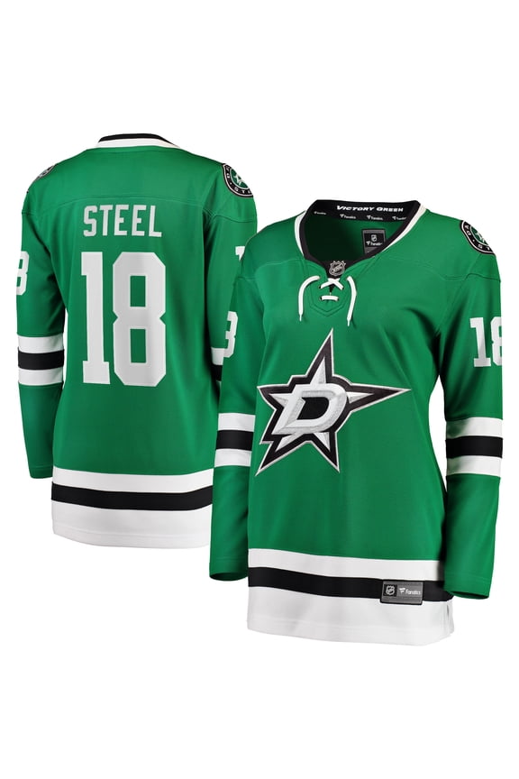 Women's Fanatics Sam Steel Kelly Green Dallas Stars Home Breakaway Player Jersey