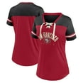 Women's Fanatics Scarlet/Black San Francisco 49ers Blitz & Glam LaceUp