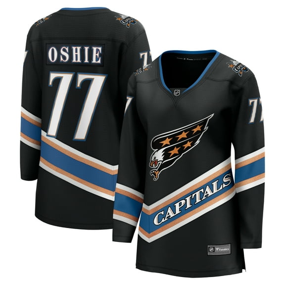 Women's Fanatics TJ Oshie Black Washington Capitals 50th Anniversary Breakaway Jersey