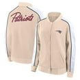 thumbnail image 1 of Women's Fanatics Tan New England Patriots Lounge Full-Snap Varsity Jacket, 1 of 3