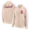 thumbnail image 1 of Women's Fanatics Tan St. Louis Cardinals Luxe Lounge Full-Snap Jacket, 1 of 3