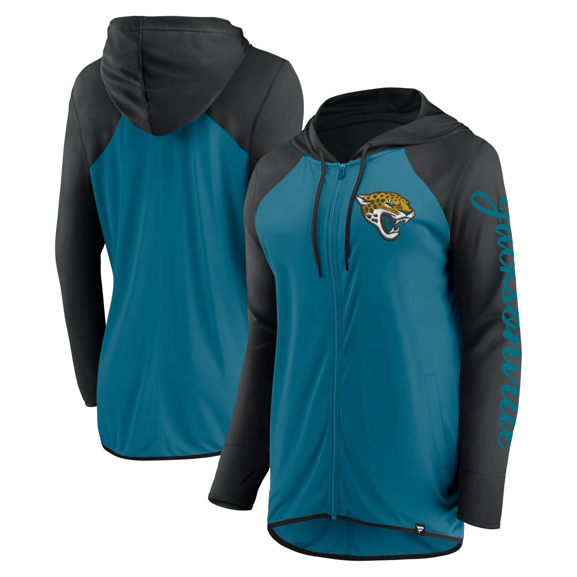 Women's Fanatics Orange/Aqua Miami Dolphins Script Full-Zip